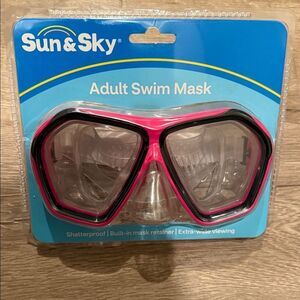 Sun & Sky Kids Swim Mask - Black and Pink